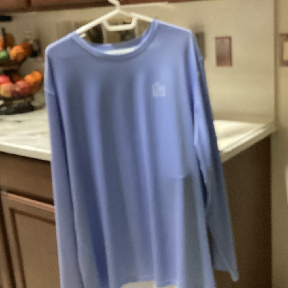 Men’s XL Live Bottom long sleeve blue Fishing shirt